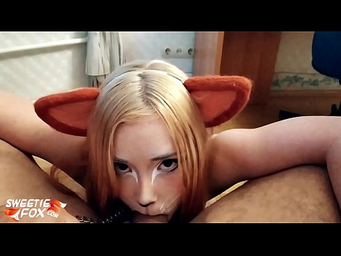 ❤️ Kitsune nqos dick thiab cum hauv nws lub qhov ncauj ️❌  porno  ntawm peb